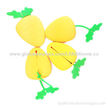 Lovely carrot silicone key case, OEM and ODM designs welcomed
